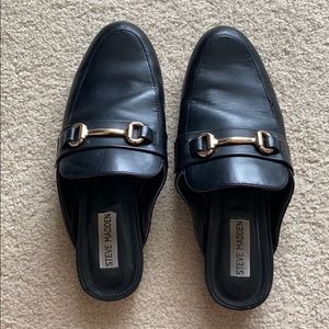 Steve Madden Black Mules